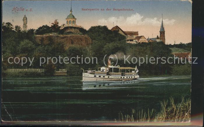 Dampfer Binnenschifffahrt Halle an der Saale Bergschenke