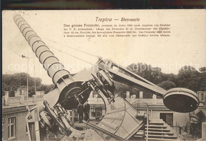 Sternwarte Urania Observatorium Treptow Fernrohr