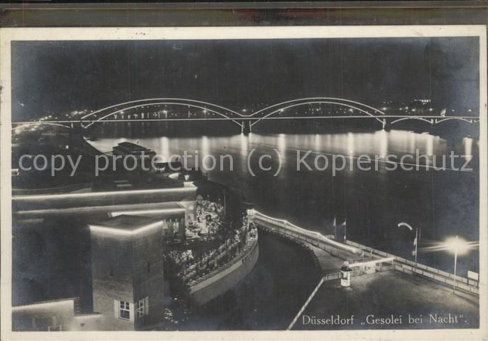 Ausstellung Gesolei Duesseldorf 1926 Nacht