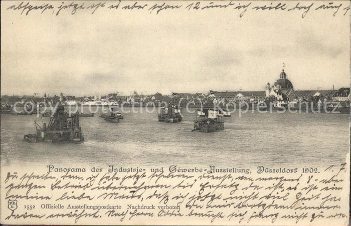 Ausstellung Industrie Gewerbe Kunst Dues Panorama Boote