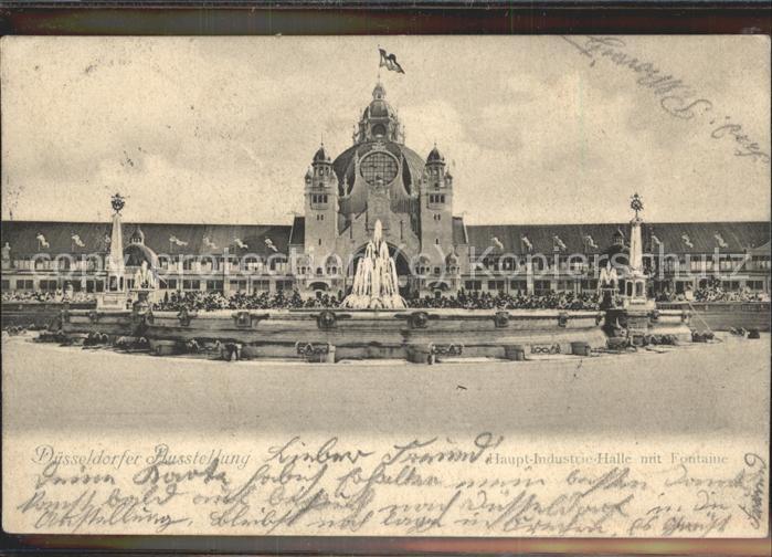 Ausstellung Industrie Gewerbe Kunst Dues Hauptindustriehalle Fontaine