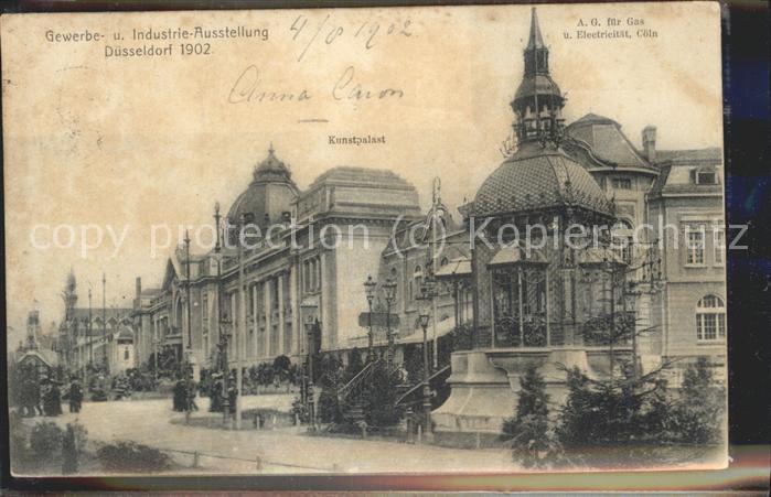 Ausstellung Industrie Gewerbe Kunst Duesseldorf 1902  Kunstpalast