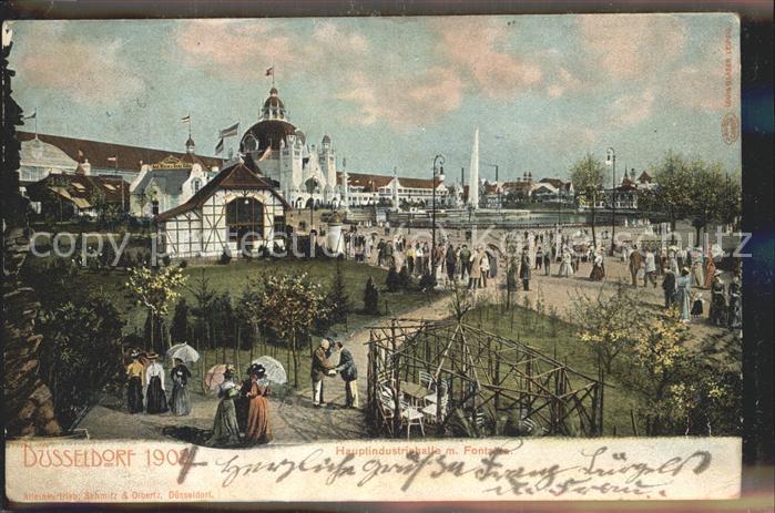 Ausstellung Industrie Gewerbe Kunst Dues Hauptindustriehalle Fontaine