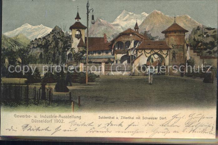 Ausstellung Industrie Gewerbe Kunst Dues Suldenthal Zillethal Schweizer Dorf