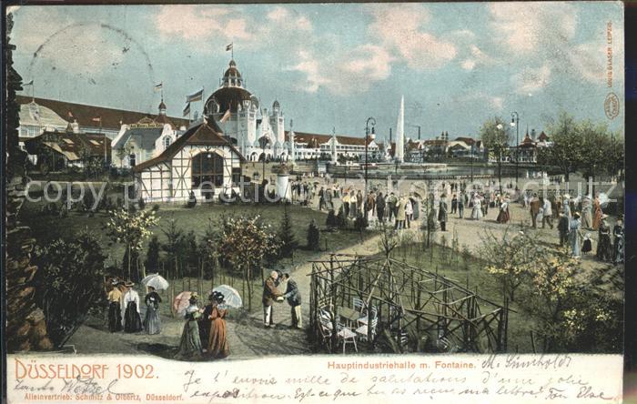 Ausstellung Industrie Gewerbe Kunst Dues Hauptindustriehalle Fontaine