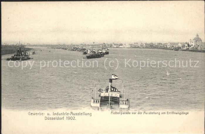 Ausstellung Industrie Gewerbe Kunst Dues Flottenparade Eröffnung