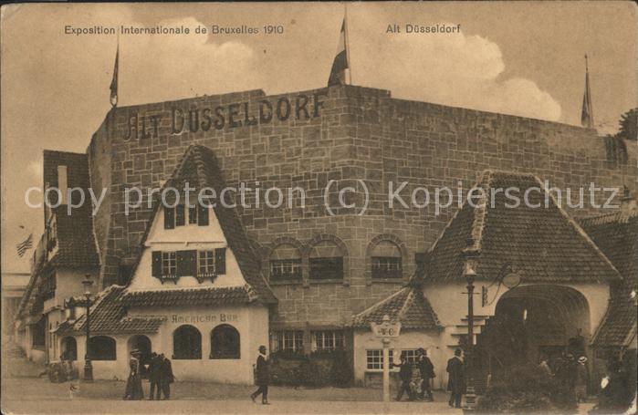 Exposition Bruxelles 1910 Alt-Düsseldorf