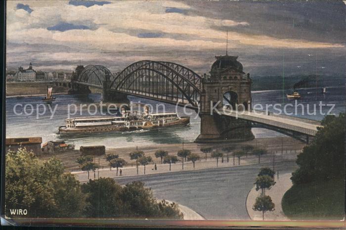 Verlag Wiedemann WIRO Nr. 2337 A Düsseldorf Rheinbrücke