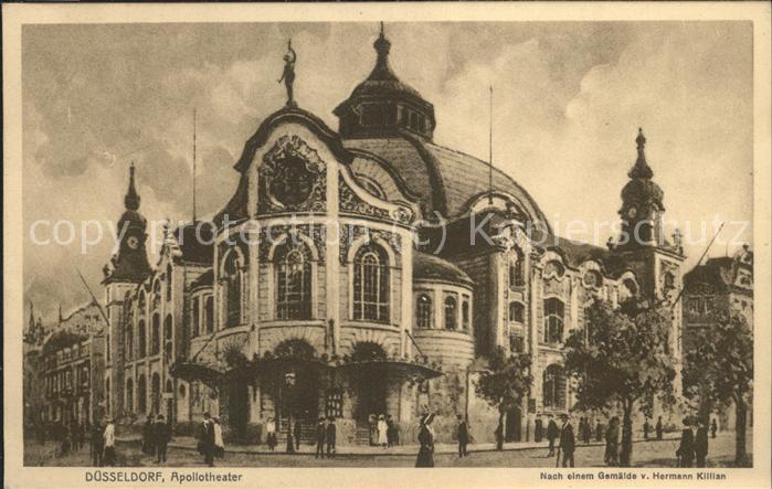 Theatergebaeude Düsseldorf Apollotheater Hermann Killia