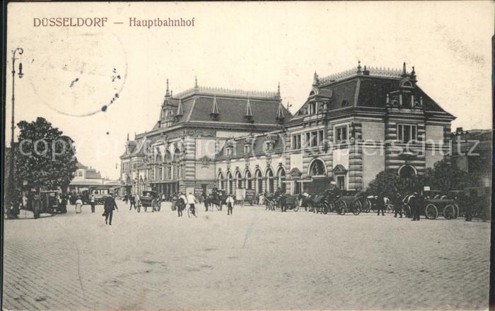 Bahnhof Düsseldorf Pferdekutschen