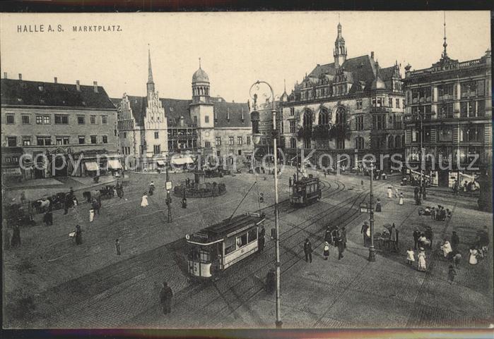 Strassenbahn Halle an der Saale Marktplatz