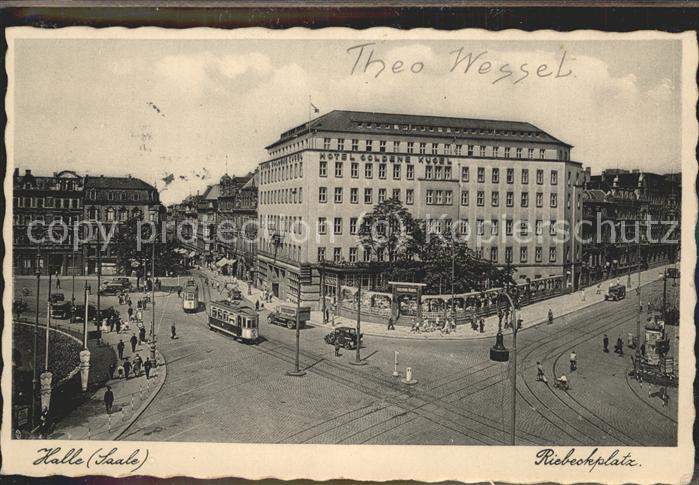 Strassenbahn Halle an der Saale Riebeckplatz