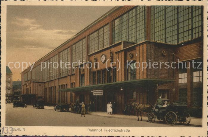 Pferdekutschen Berlin Bahnhof Friedrichstrasse