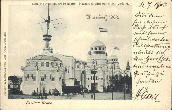 Ausstellung Industrie Gewerbe Kunst Dues Pavillon Krupp