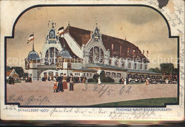 Ausstellung Industrie Gewerbe Kunst Dues Festhalle Haupt-Bierrestaurant