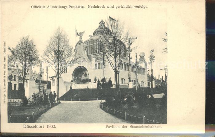 Ausstellung Industrie Gewerbe Kunst Dues Pavillon der Staatseisenbahn