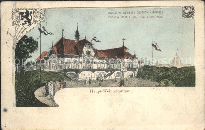 Ausstellung Industrie Gewerbe Kunst Dues Hauptweinrestaurant
