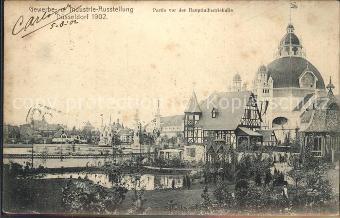 Ausstellung Industrie Gewerbe Kunst Dues Partie von der Hauptindustriehalle