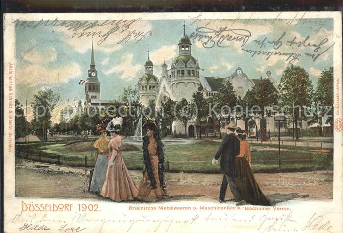 Ausstellung Industrie Gewerbe Kunst Duesseldorf 1902  Bochumer Verein Rheinische