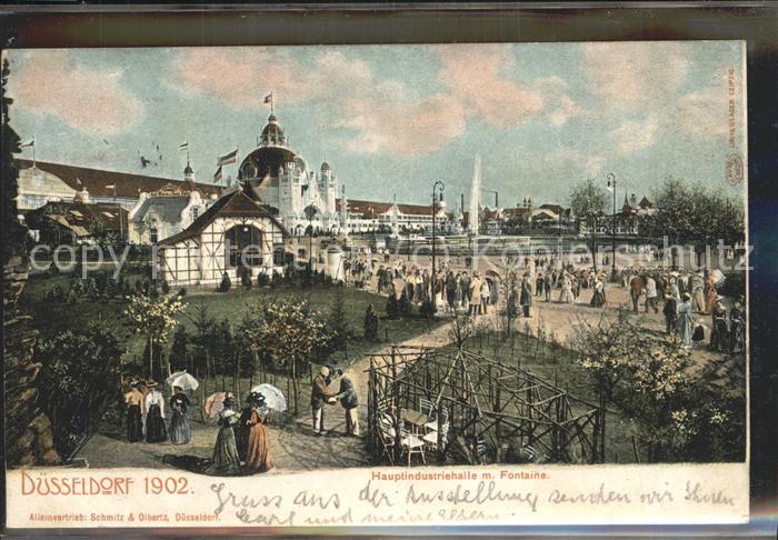 Ausstellung Industrie Gewerbe Kunst Dues Hauptindustriehalle Fontaine