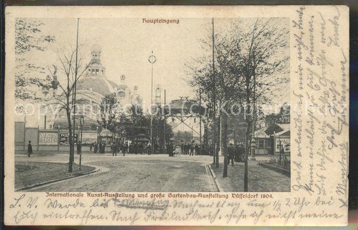 Ausstellung Kunst Gartenbau Duesseldorf  Haupteingang