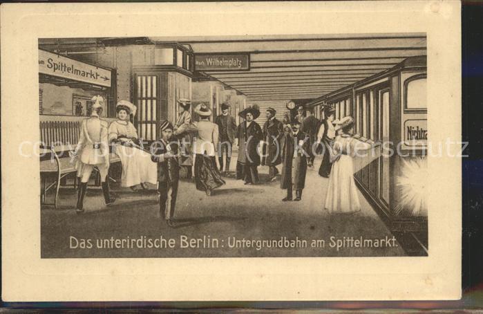 U-Bahn Subway Underground Berlin Spittelmarkt