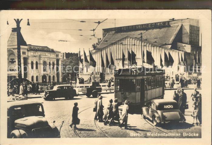 Strassenbahn Berlin Weidendammer Brücke Autoverkehr