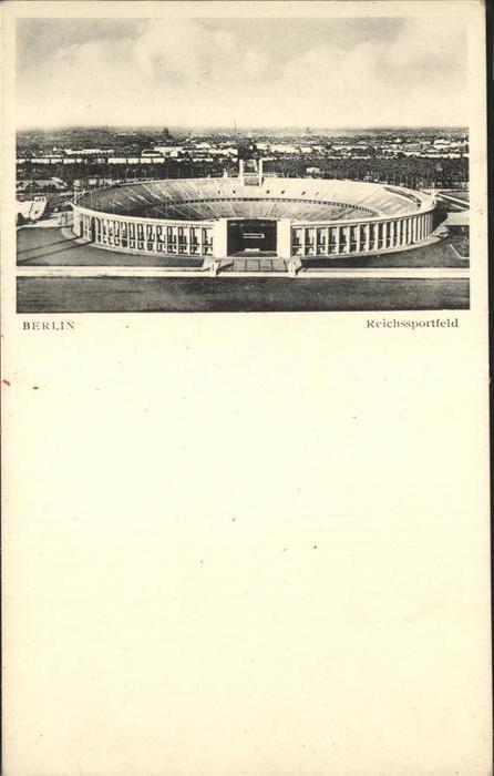 Stadion Stadium Estadio-- Reichssportfeld Berlin