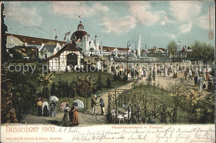 Ausstellung Industrie Gewerbe Kunst Dues Hauptindustriehalle Fontaine