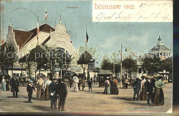 Ausstellung Industrie Gewerbe Kunst Duesseldorf 1902  Festhalle
