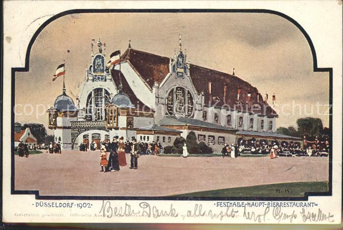 Ausstellung Industrie Gewerbe Kunst Dues Festhalle Hauptbierrestaurant