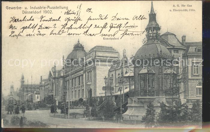 Ausstellung Industrie Gewerbe Kunst Duesseldorf 1902  Kunstpalast A.G. Gas und E