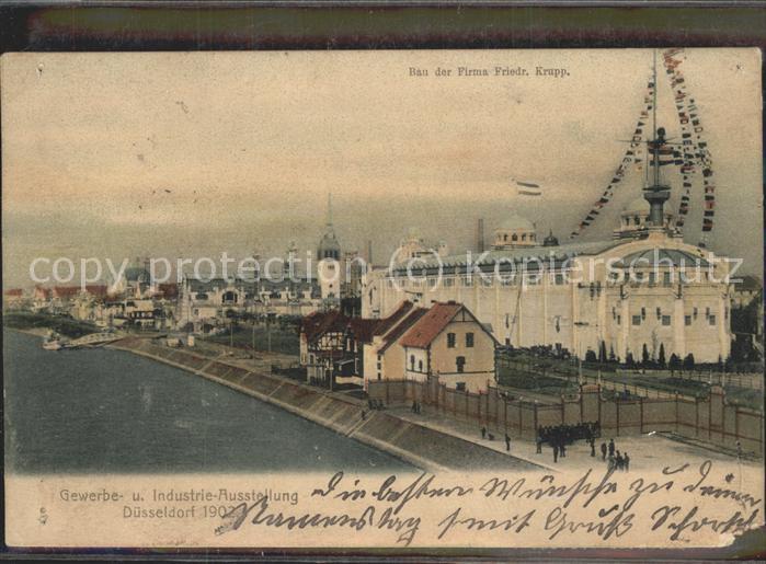 Ausstellung Industrie Gewerbe Kunst Dues Bau Firma Friedrich Krupp