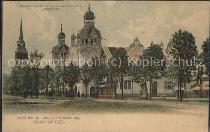 Ausstellung Industrie Gewerbe Kunst Duesseldorf 1902  Maschinenfabrik Duesseldor