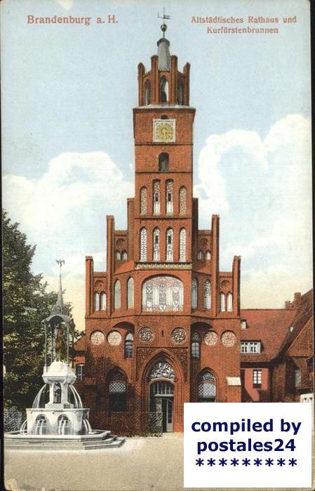 Brandenburg Havel Altstädtisches Rathaus Kurfürsten Brunn
