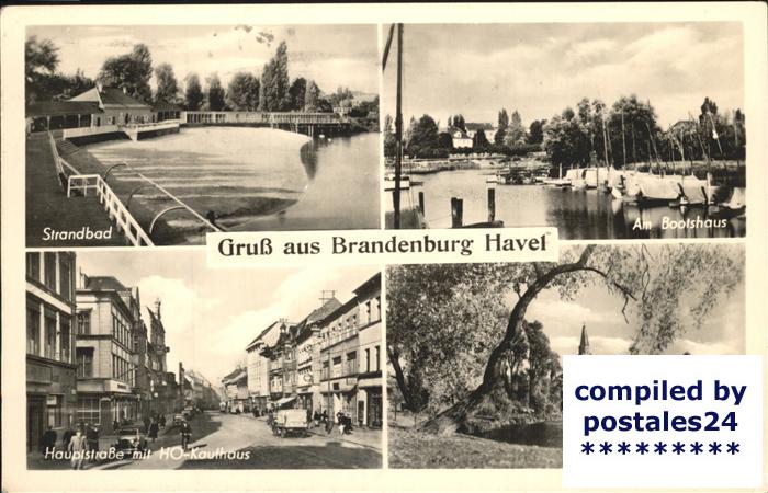 Brandenburg Havel Strandbad Bootshaus Hauptstrasse HO-Kau