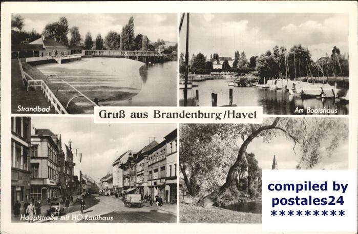 Brandenburg Havel Strandbad Bootshaus Hauptstrasse HO-Kau