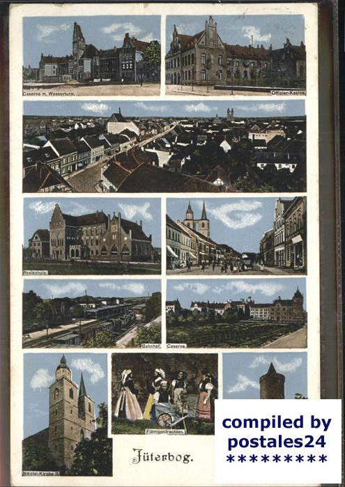 Jueterbog Brandenburg Kaserne Wasserturm Bahnhof Zinnaer Tor Schule St. Nikolaik