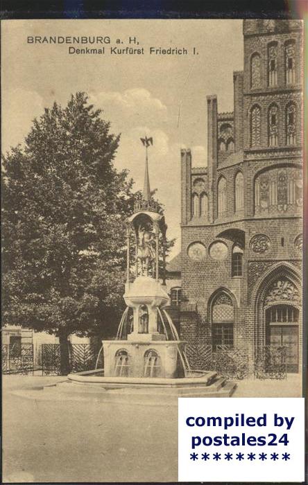 Brandenburg Havel Denkmal Kurfürst Friedrich I Brunnen