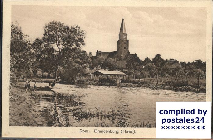 Brandenburg Havel Uferpartie Dom