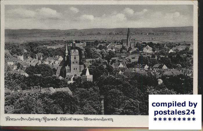 Brandenburg Havel Blick vom Marienberg Kirche Feldpost