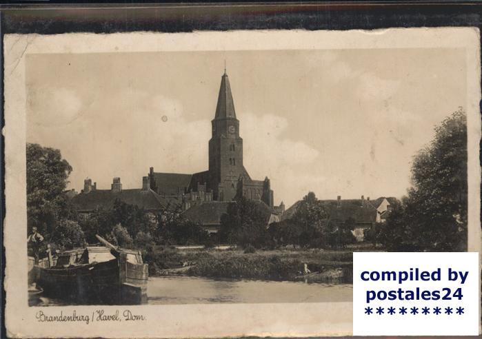Brandenburg Havel Partie an der Havel Dom