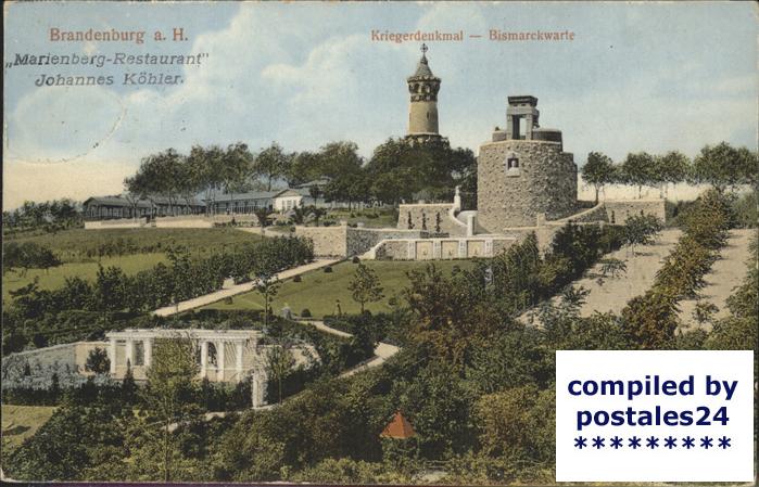 Brandenburg Havel Bismarckwarte Kriegerdenkmal Marienberg