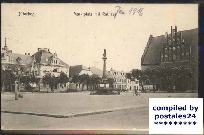 Jueterbog Marktplatz Rathaus Denkmal Feldpost