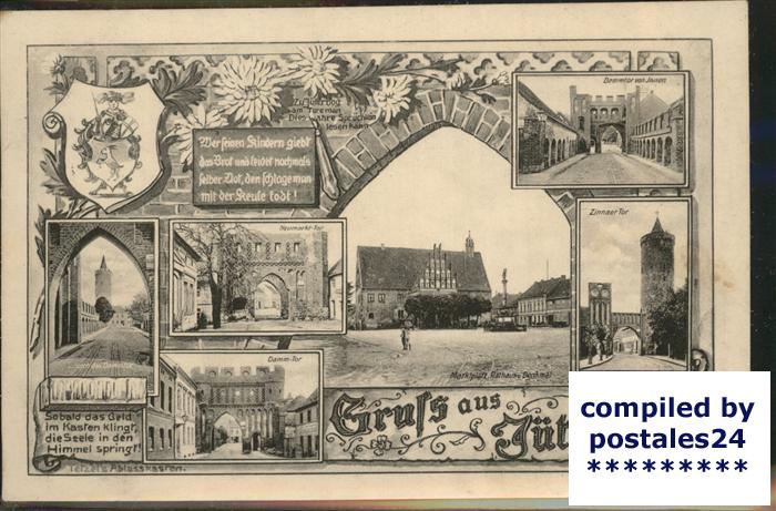 Jueterbog Dammtor Zinnaer Tor Marktplatz Denkmal