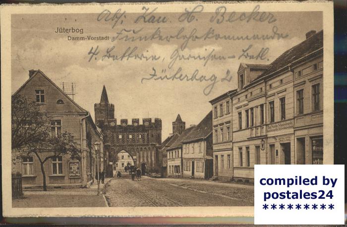 Jueterbog Dammtor Vorstadt Turm Feldpost