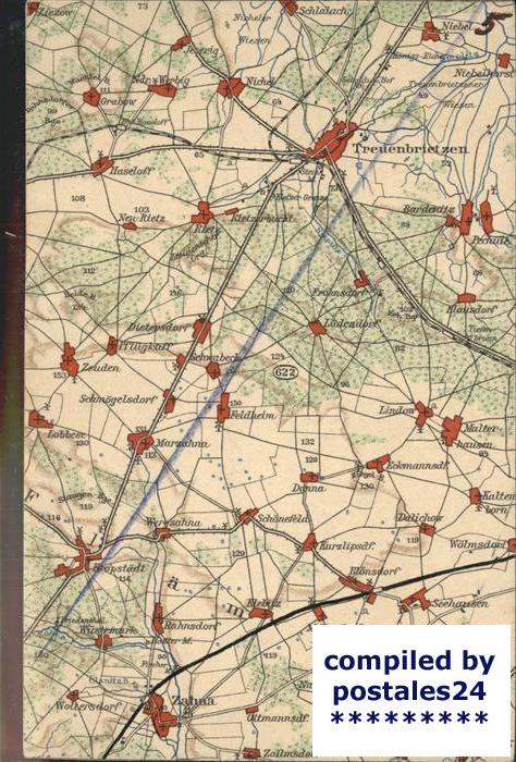 Treuenbrietzen und Umgebung Landkarte Wona Karte 622 A