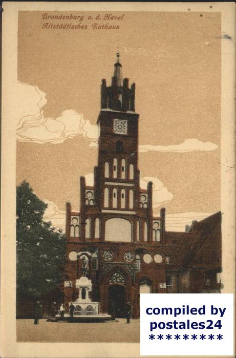 Brandenburg Havel Altstädtisches Rathaus Kurfürsten Brunn