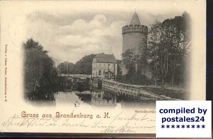 Brandenburg Havel Steintorturm Brücke