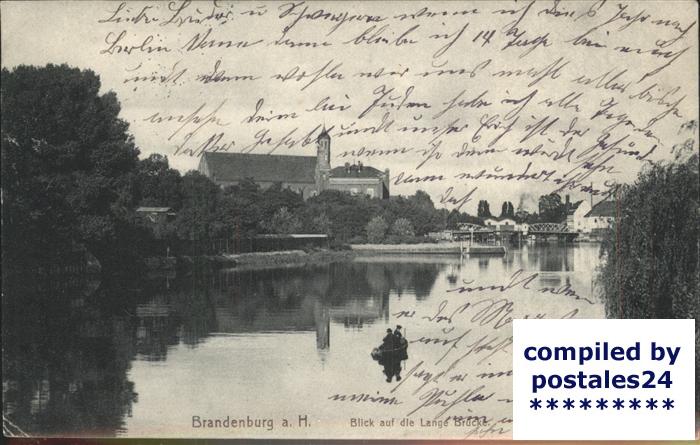 Brandenburg Havel Am See mit Lange Brücke